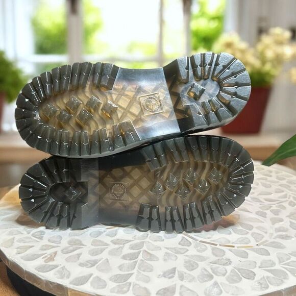 Dr. Martens BEX Heart Nappa Patent Leather Pull-On Boots Girls Size 1 New - Picture 12 of 13